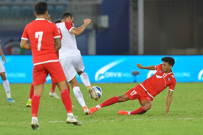 विश्वकप छनोट : जोर्डनसँग नेपाल पराजित